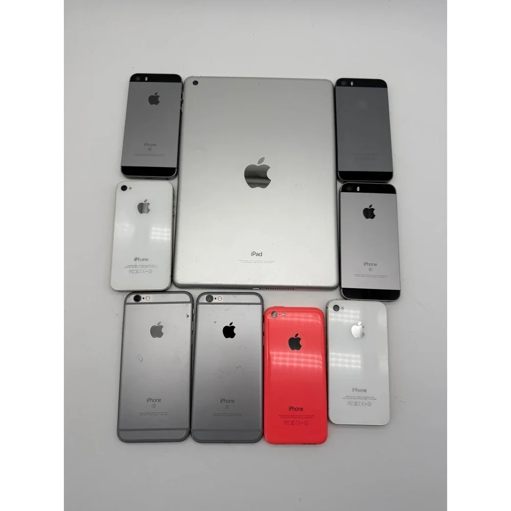 Apple iPhone iPad Lot 9 Devices Untested For Parts iPhone SE 6s 5c 4s iPad